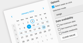 Aumente la productividad del calendario de JavaScript con selección flexible de fechas