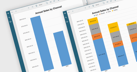 Adicione gráficos com drill-through a seu aplicativo Web