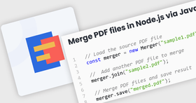 Fusionnez des documents dans vos applications Node.js