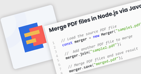 在您的 Node.js 应用程序中合并文档