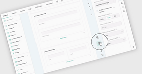 Fai zoom avanti e indietro durante la progettazione dei moduli di indagine