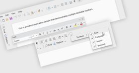 Optimize Screen Space with Dockable Toolbars
