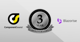 Celebrating 3 Year Partnership with Blazorise