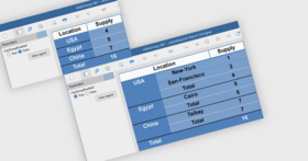 レポートに動的グループ化を追加
