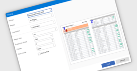 カスタマイズ可能なプレビューでレポート印刷を改善