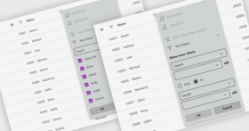 Customize Filter Pop-Ups in Data Grids