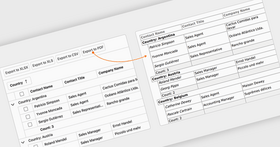 Exporte dados de grade do Blazor para PDF com exibições personalizadas