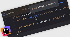 ホバーでInstant Ruby Signature(RBS)の洞察を得る