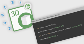 在 Node.js 中自动执行 3D 工作流程