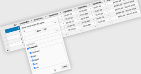 フィルターを組み合わせて正確なグリッドデータ制御を実現