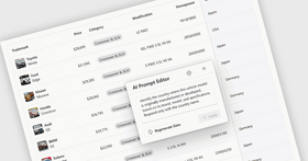 Integrieren KI-gestützter Spalten in Raster und TreeLists