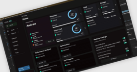 既製のUIコントロールを備えたダッシュボードのデザイン