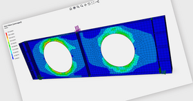 Analice estructuras delgadas con elementos shell de FEM