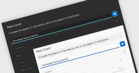Capture Text Quickly with Speech-to-Text Input