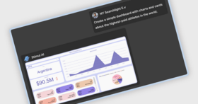 Crea dashboard basate su prompt testuali con l'IA