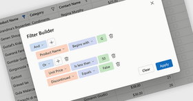 Visually Build Advanced Grid and TreeList Filters