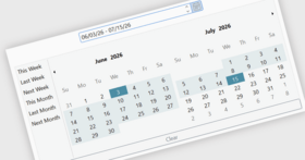 Simplify Date Range Selection with DateRangeEdit