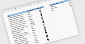 Build Interactive Checklists with Cell Checkboxes