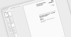 ページサムネイル付きのPDF文書をナビゲート