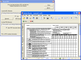 Pcl2pdf for Windows PC (Visual PDF) updated