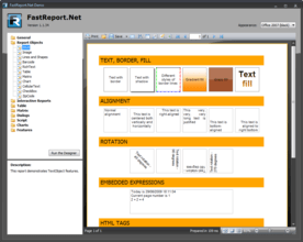 FastReport.Net 1.8がリリース