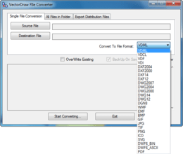VectorDraw File Converter