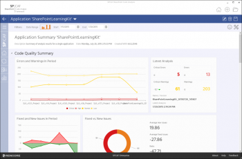 SharePoint Code Analysis Framework (SPCAF) 6 adds Results Comparison screenshot