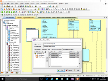 Captura de tela - O ER/Studio 2016 adiciona suporte aos Business Data Objects (BDOs)