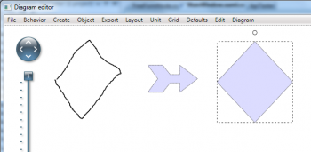 MindFusion.Diagramming for WPF V3.4にフリーフォームのノードを追加 のスクリーン ショット