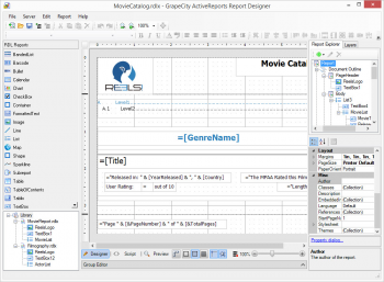 ActiveReports 10 Service Pack 1がリリースされました のスクリーン ショット