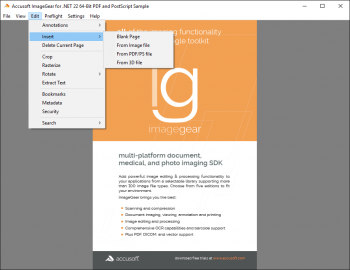 ImageGear .NETバージョン22.0が操作性を向上 のスクリーン ショット