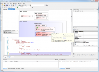 Liquid XML 2016にJSONスキーマエディターを追加 のスクリーン ショット
