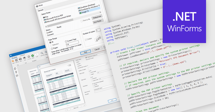 Enable Reliable PDF Printing in WinForms