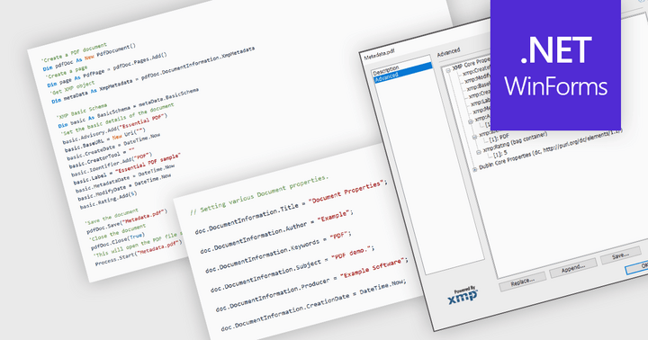Manage Metadata in PDF Documents
