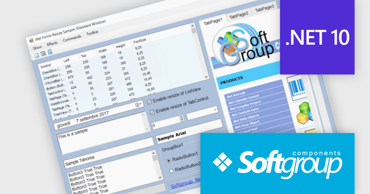 .NET Forms Resize ajoute la prise en charge de .NET 10