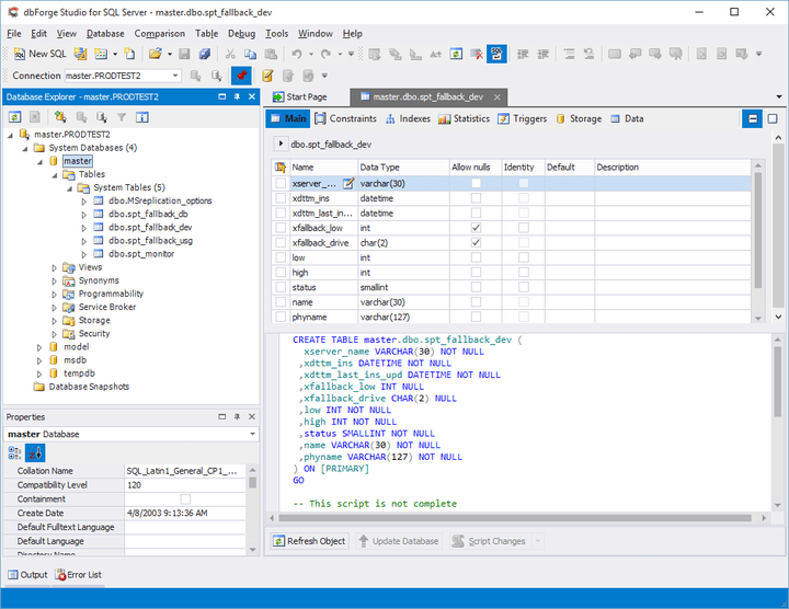 dbForge Studio for SQL Server