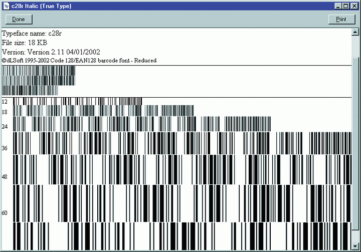 Microsoft Barcode Fonts 4833