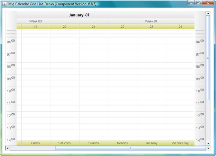 mig calendar type in calendars
